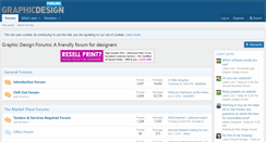 Desktop Screenshot of graphicdesignforums.co.uk