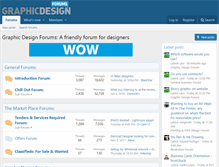 Tablet Screenshot of graphicdesignforums.co.uk